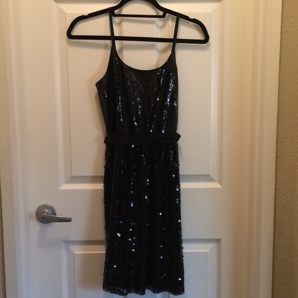 Express Black Sequin Dress